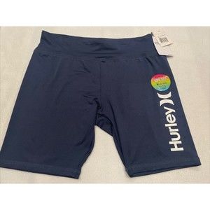 Hurley Unisex Sports Beach Active Bike Shorts Logo UPF 50+ Size Lg H20-Dri